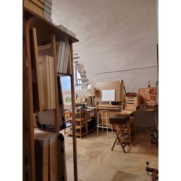 muebles de taller Grande soportes de lienzos ardèche Christine