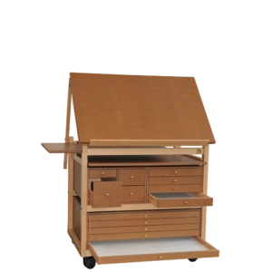 Mueble taller de arte para acuarela, tinta y acrílico